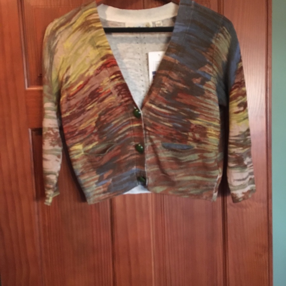 NWT S -Anthropology cardigan